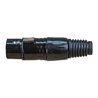 Conector Xlr Fêmea Dreamer Cc003 Com Trava Preto - 2
