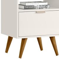 Mesa De Cabeceira Com 1 Gaveta 14050 Off White Cristal Dmad - 5