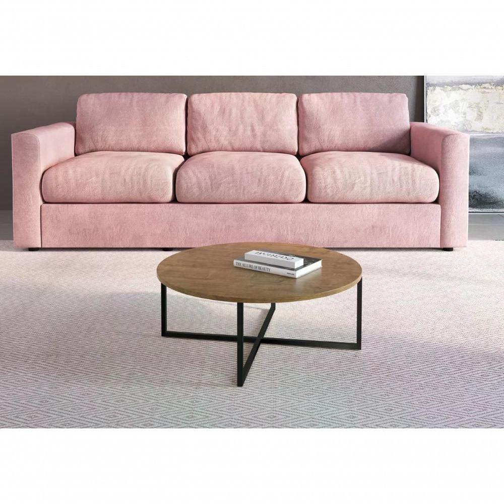 Mesa De Centro Aço Preto 27856 Linha Complementos Vermont Ar - 3