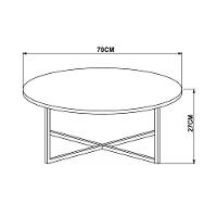 Mesa De Centro Aço Preto 27856 Linha Complementos Vermont Ar - 6