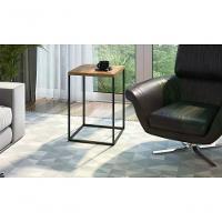 Mesa Lateral Cube 24804 Linha Complementos Preto Vermont Art