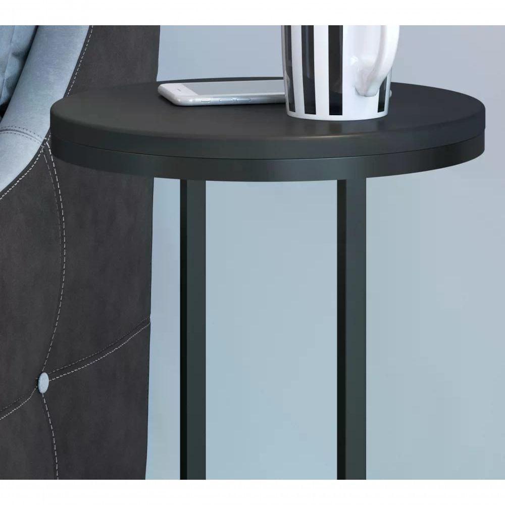 Mesa Lateral Voip Alta 24814 Linha Complementos Preto Preto - 4