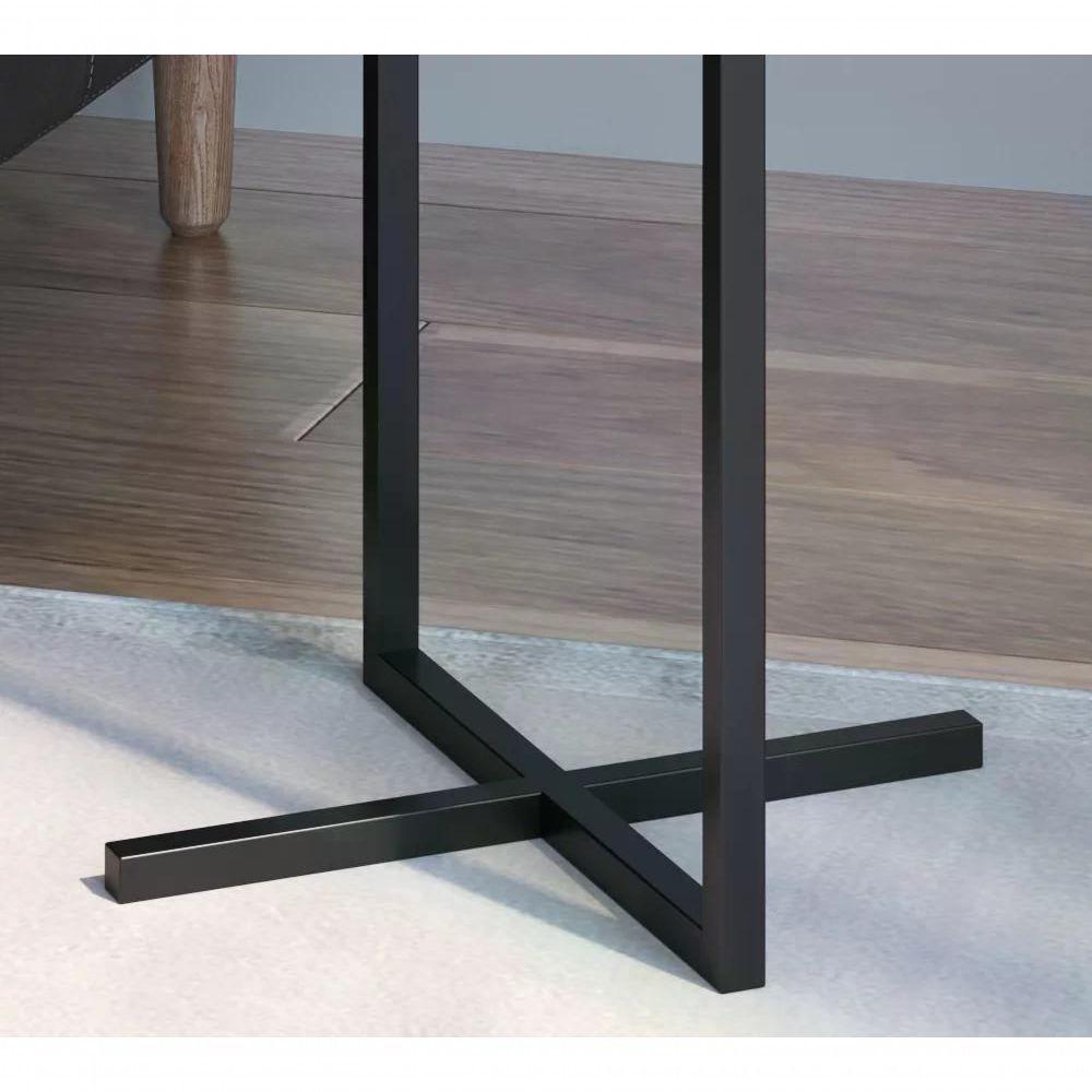 Mesa Lateral Voip Alta 24814 Linha Complementos Preto Preto - 5