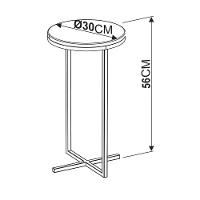 Mesa Lateral Voip Alta 24814 Linha Complementos Preto Branco - 5