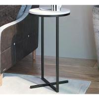 Mesa Lateral Voip Alta 24814 Linha Complementos Preto Branco - 6