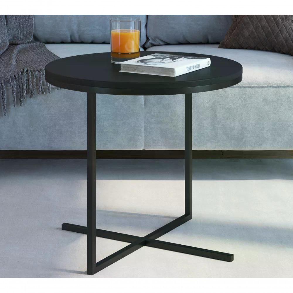 Mesa Lateral Voip Media 24815 Linha Complementos Preto Preto - 1