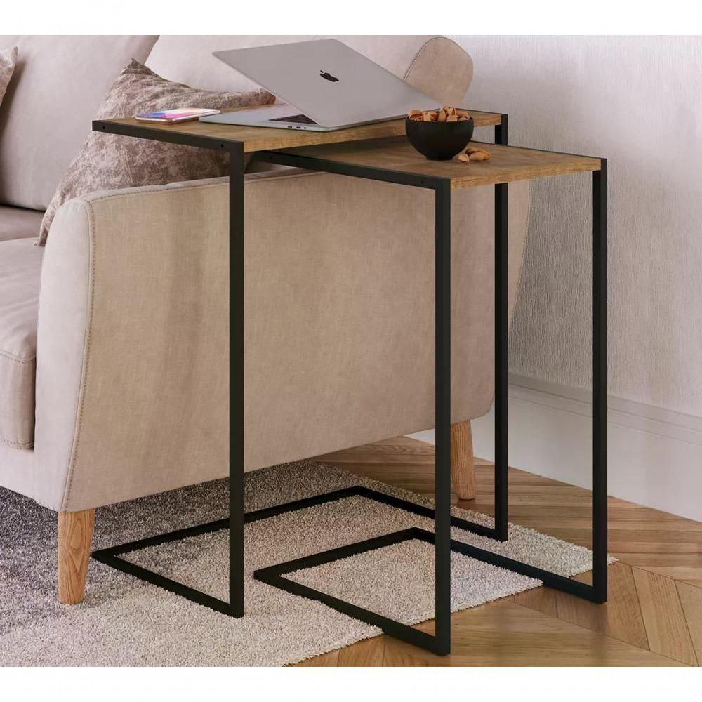 Conjunto 02 Mesas Laterais 27895 Linha Complementos Vermont - 1