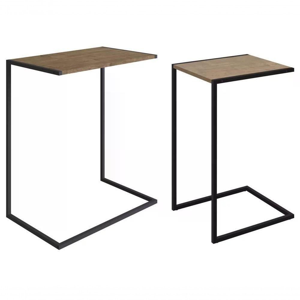 Conjunto 02 Mesas Laterais 27895 Linha Complementos Vermont - 9