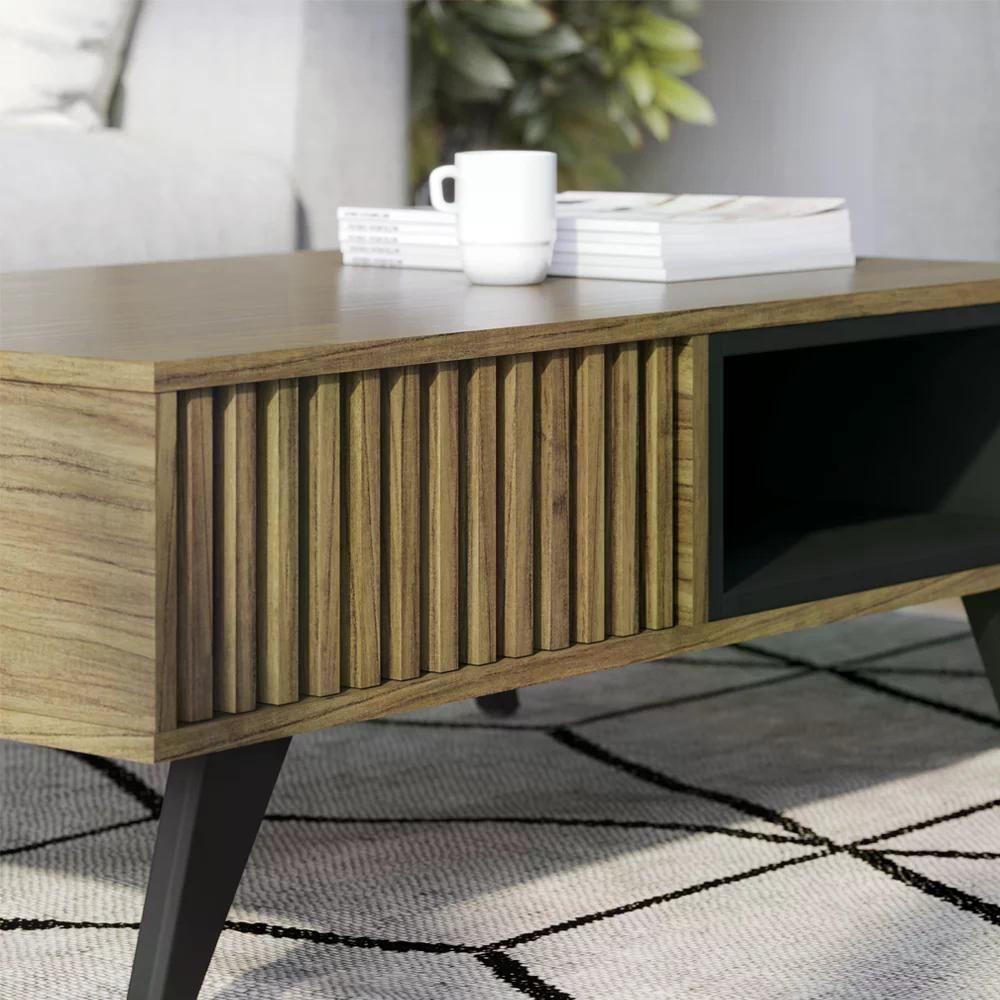 Mesa De Centro Jeri E Aparador Riveira Para Sala Noce Milano - 5