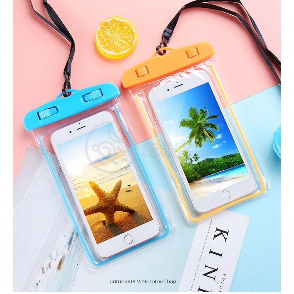 Capa Bolsa A Prova Dágua Impermeável P/ Celular Branco - 7