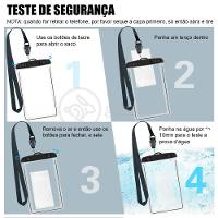 Capa Bolsa A Prova Dágua Impermeável P/ Celular Preto - 9