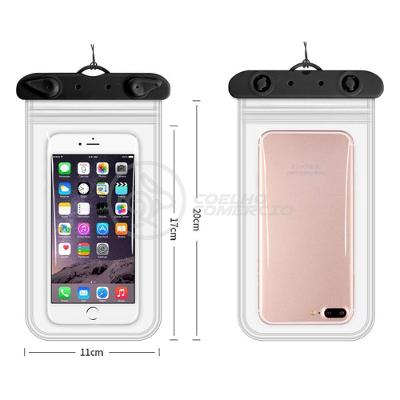 Capa Bolsa A Prova Dágua Impermeável P/ Celular Preto