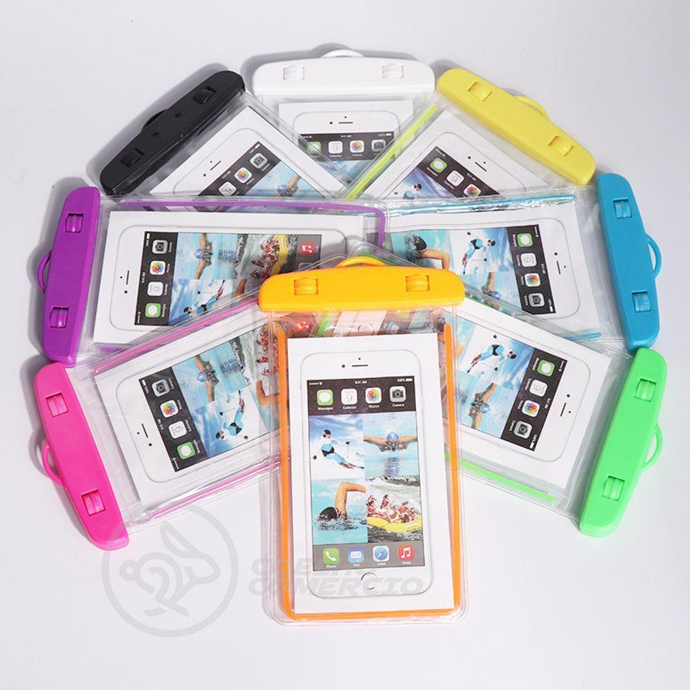 Capa Bolsa A Prova Dágua Impermeável P/ Celular Rosa - 7