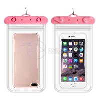 Capa Bolsa A Prova Dágua Impermeável P/ Celular Rosa - 1