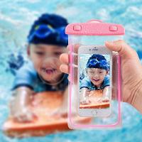 Capa Bolsa A Prova Dágua Impermeável P/ Celular Rosa - 1