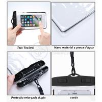 Capa Bolsa A Prova Dágua Impermeável P/ Celular Rosa - 3