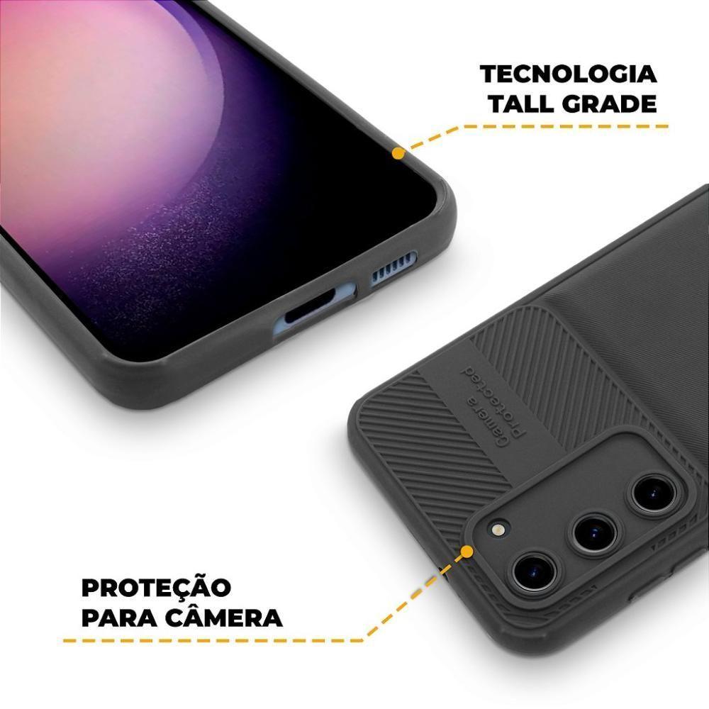 Capa Para Samsung Galaxy S23 Plus - Symetric Preta - Gshield - 5