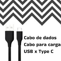 Cabo Usb Tecido 1 Metro Flexível Para Moto Edge 20 Pro - 5