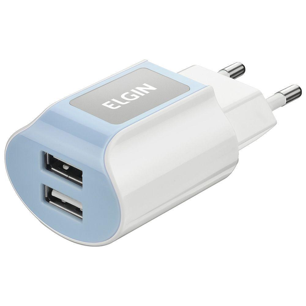 Carregador De Tomada Com 2 Saida Usb 5V 2.1A, Bivolt - 4