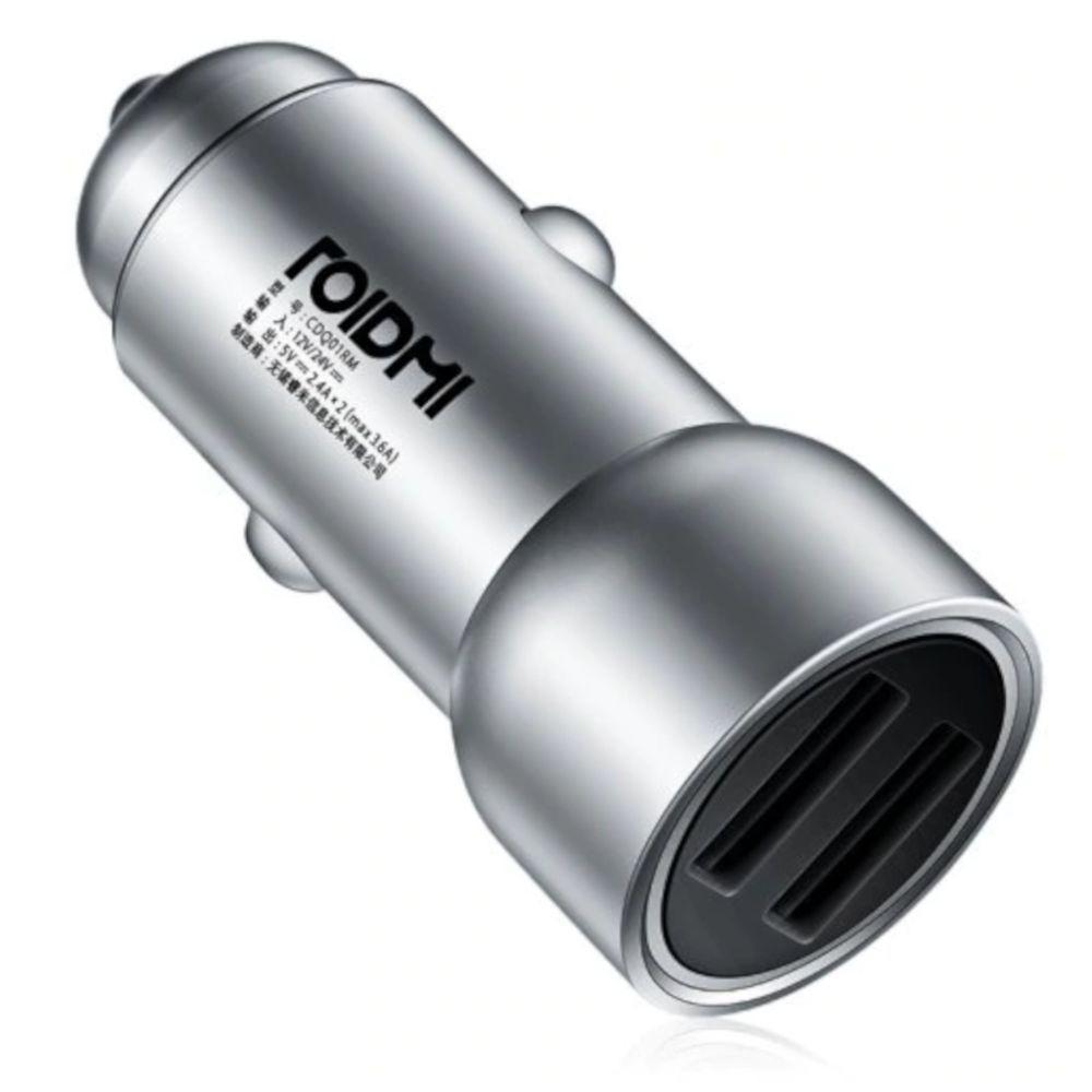 Carregador Veicular Roidmi C1 Dual Usb 2.4a X 2 Máx 3.6a - 1