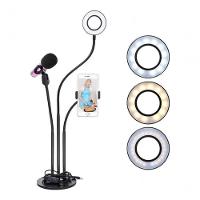 Ring Light Iluminador Led Com Suporte De Celular Microfone - 1