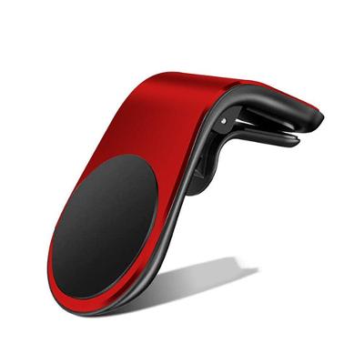 Suporte Magnético Veicular Painel De Carro Tipo L Vermelho