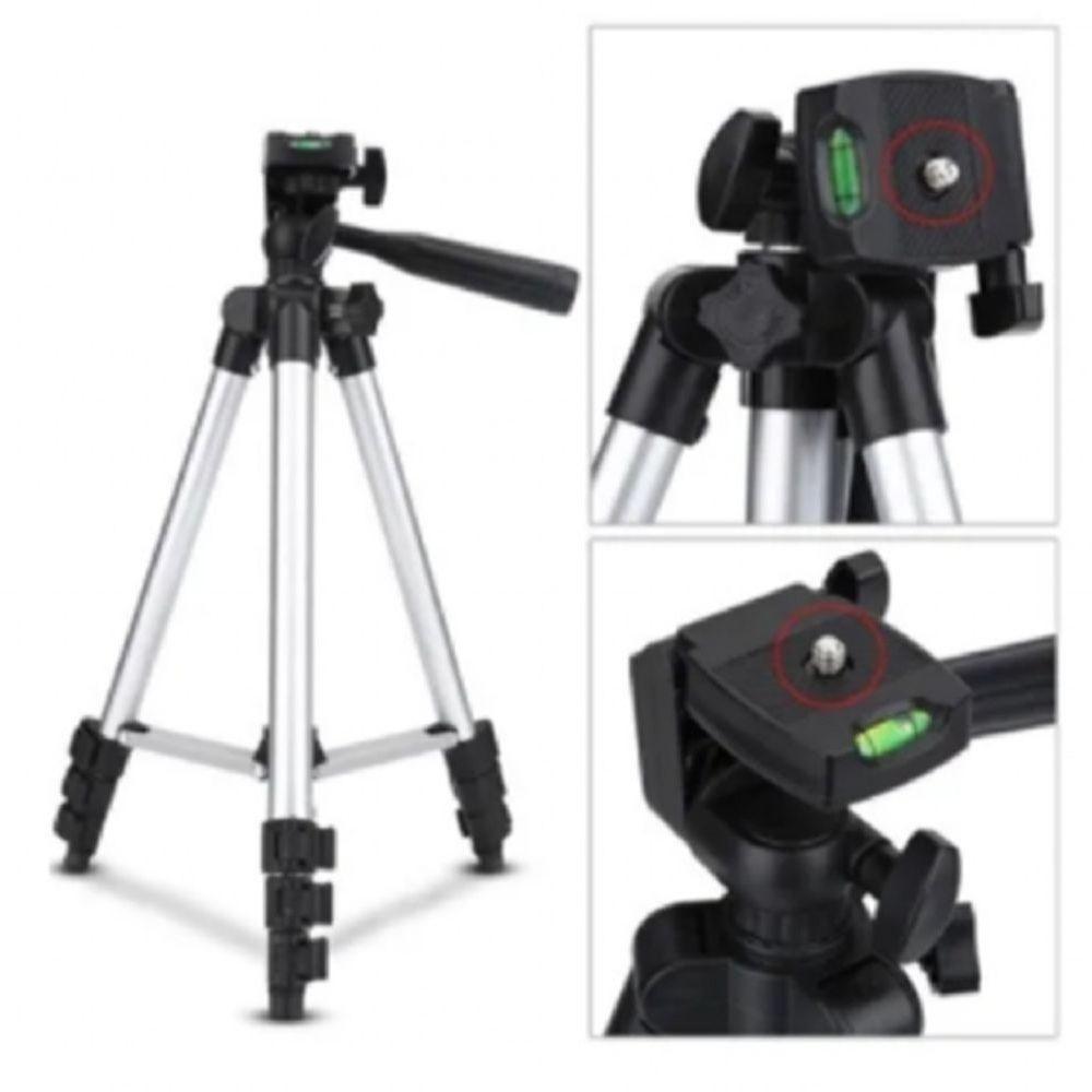 Tripé Para Celular Câmera E Celular Foto Selfie Ajustável 1m - 3