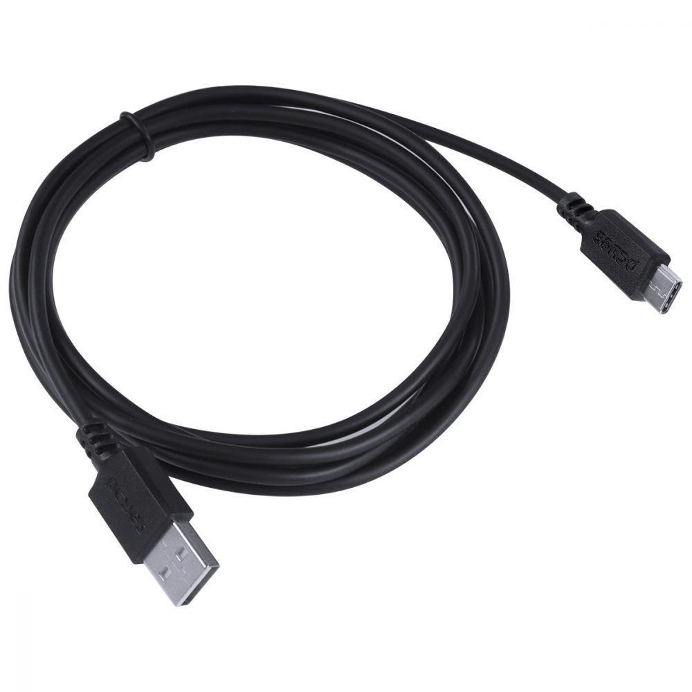 Cabo Para Celular Smartphone Usb A 2.0 Para Usb Tipo C Para 2 Metros Preto - Puacp-02 - 10