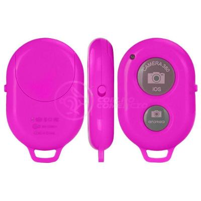 Controle Remoto Disparador De Fotos Bluetoth Selfie Rosa Nº7