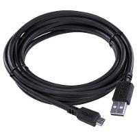 Cabo Para Celular Micro Usb Para Usb A 2.0 3 Metros Preto - Pmuap-3