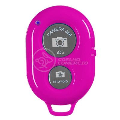 Controle Remoto Disparador De Fotos Bluetooth Selfie - Rosa