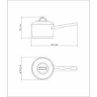 Caldeirão Tramontina Solar Em Aço Inox Fundo Triplo Com Tampa E Cabo 14 Cm 1,5 L Tramontina - 33