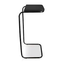 Mesa Lateral Tampo Multiuso P/ Sofá Base Preto Preto - 2