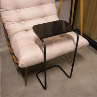 Mesa Lateral Tampo Multiuso P/ Sofá Base Preto Preto - 3