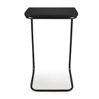 Mesa Lateral Tampo Multiuso P/ Sofá Base Preto Preto - 6
