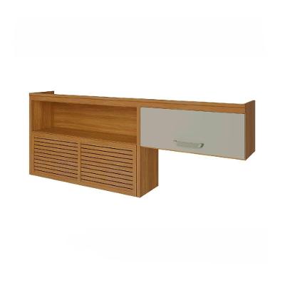 Armário 2 Portas Nicho Nesher 200cm Mdf Freijó Com Off White