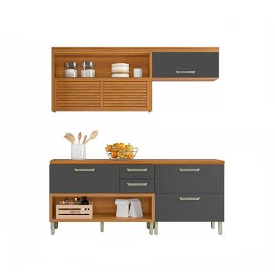 Cozinha Modulada 3 Peças Princesa Freijó Grafite