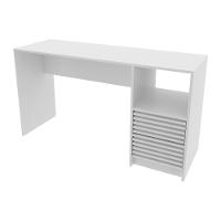 Escrivaninha-mesa Escritório 135,8cm 2 Gavetas E Nicho Multimóveis Cr25262 Branco Branco - 2