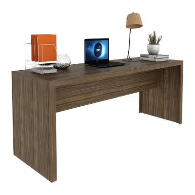 Conjunto Escritório Retangular CR25266 sem Gavetas MDF 180cm Branco para Ambiente Corporativo