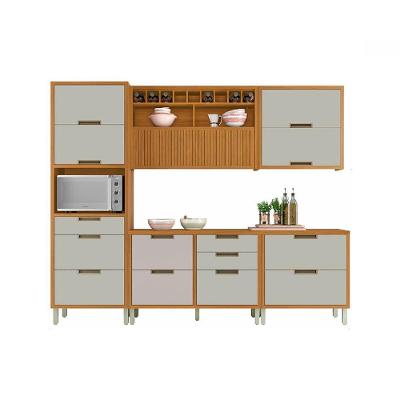 Cozinha Modulada 5 Peças Freijó Off White