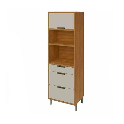 Paneleiro 1 Porta 3 Gavetas Torre Quente 70cm Off White