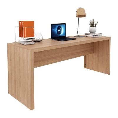 Mesa Escritório Retangular Cr25266 MDP 180cm Amêndoa Natural com Pés