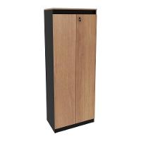 Armário Escritório 2 Portas Multimóveis Cr25048 Amêndoa-preto - 1