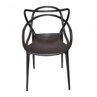 Kit Com 2 Cadeira Allegra Masters 100% Polipropileno Preta - 2