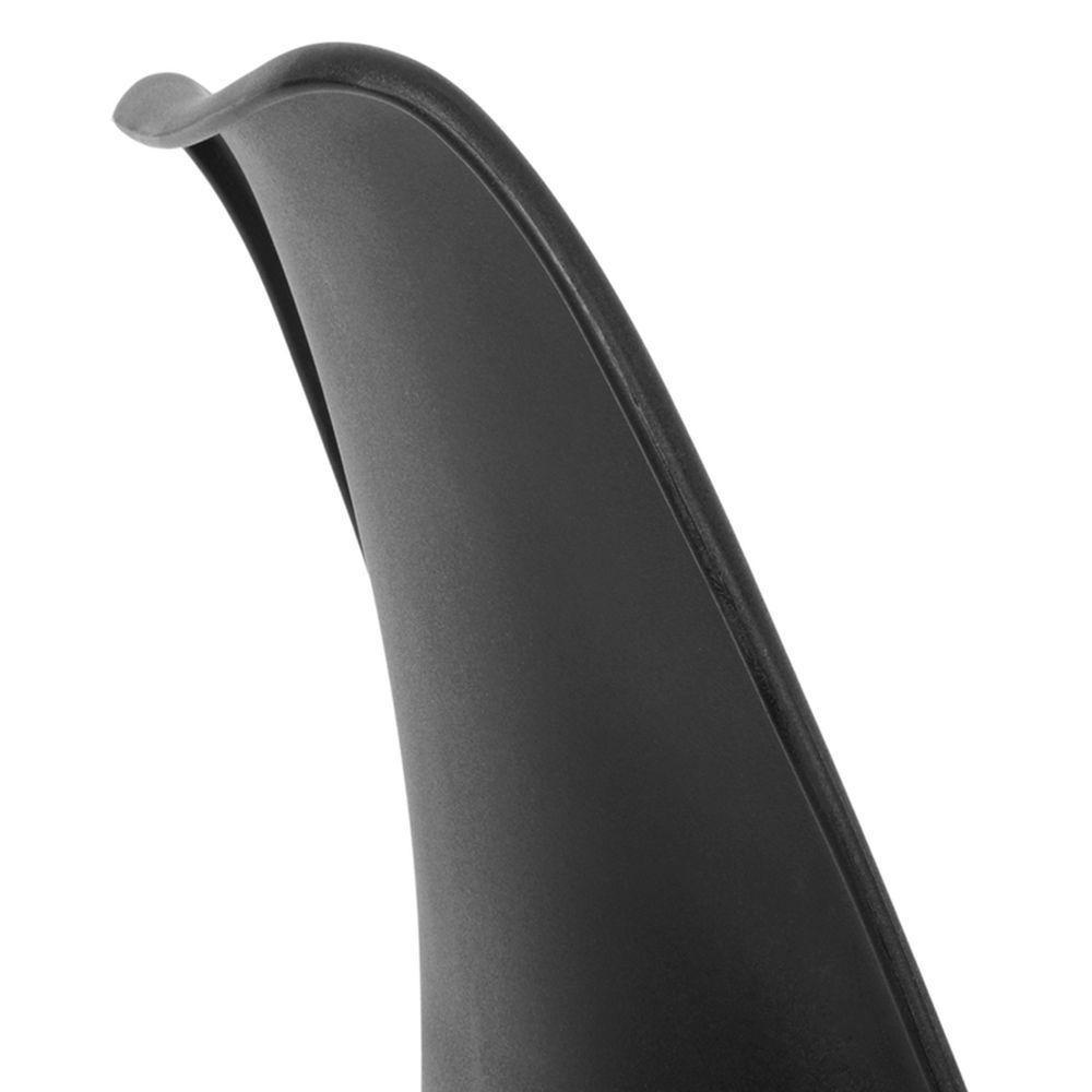 Kit C/6 Cadeiras Leda ? Charles Eames, Saarinen Wood Com Almofada Preta - 8