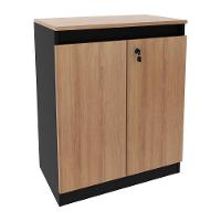 Balcão Escritório Com Chave Multimóveis Cr25046 Amêndoa-preto