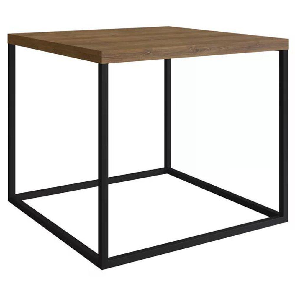 Mesa Lateral Cube 24803 Linha Complementos Preto Vermont Artesano Preto Vermont - 1