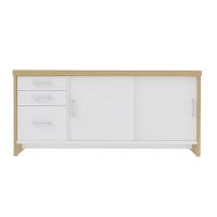 Jogo Balcão E Mesa Executiva Tottenham Carvalho Branco - 8