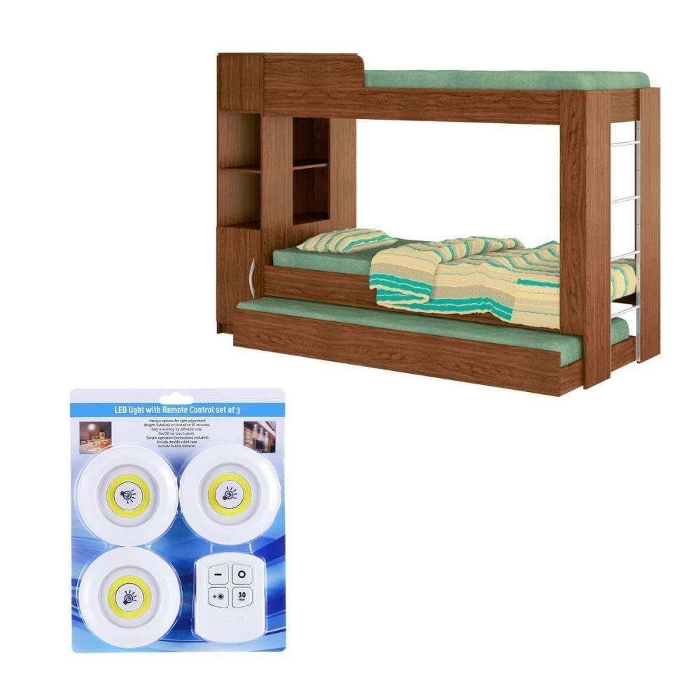 Beliche Ditália Cama Auxiliar Com Kit Luz Cm-15 Cor:diamond - 6