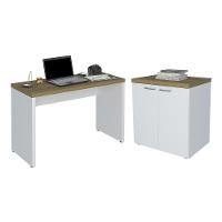 Jogo Balcão E Escrvaininha Karlsruhe Olmo Branco - 1